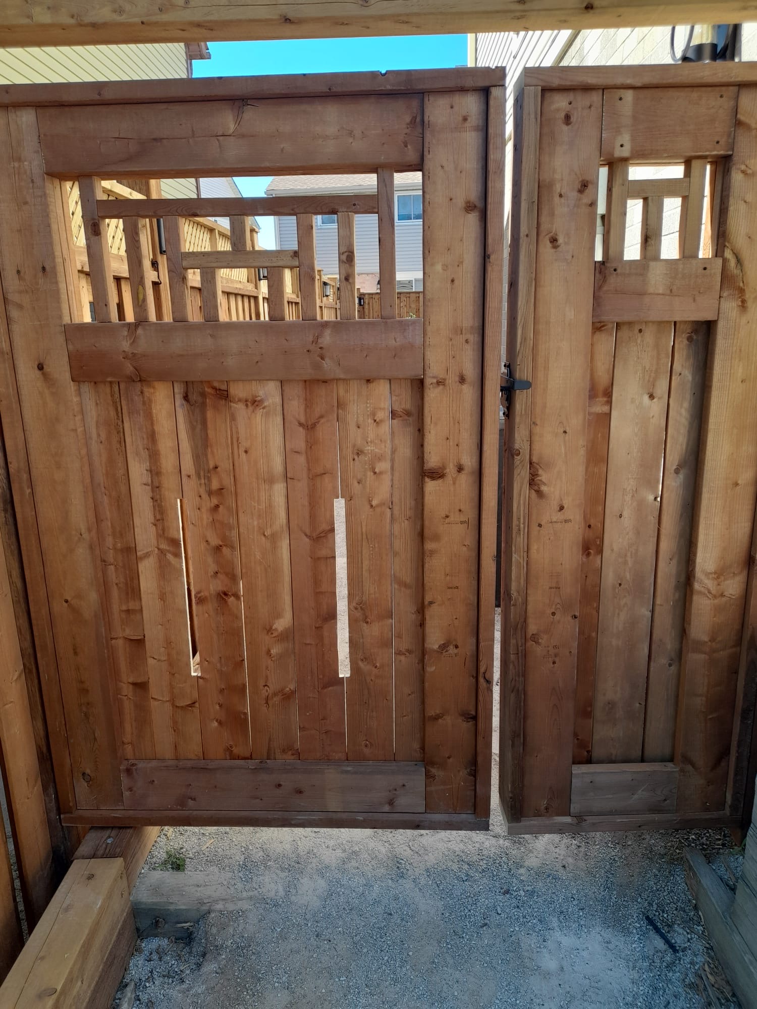 Custom cedar privacy gate